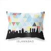 Islamabad Pakistan geometric skyline - Pillow | Lumbar / LightSkyBlue - Geometric Skyline