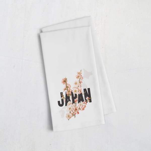 Japan national flower | Cherry Blossom - Tea Towel - Flowers