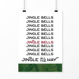 Jingle Bells Vertical Song Lyric Print - Prints