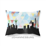 Johannesburg South Africa geometric skyline - Pillow | Lumbar / LightSkyBlue - Geometric Skyline