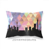 Johannesburg South Africa geometric skyline - Pillow | Lumbar / RebeccaPurple - Geometric Skyline