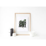 Joyeux Noel | botanical Christmas art print - Prints