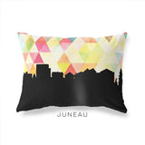 Juneau Alaska geometric skyline - Pillow | Lumbar / Yellow - Geometric Skyline