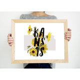 Kansas state flower | Sunflower | Secret Sale - 5x7 FRAMED Print - State Flower