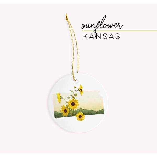 Kansas Sunflower | State Flower Series - Ornament - State Flower