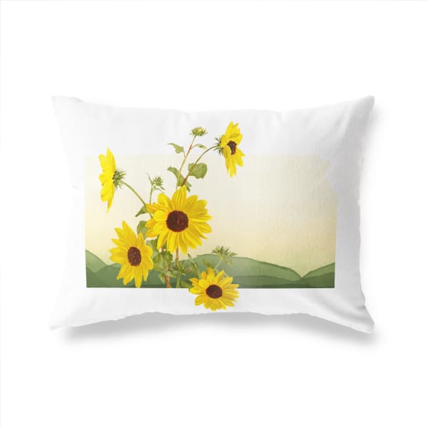 Kansas Sunflower | State Flower Series - Pillow | Lumbar - State Flower