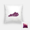 Kentucky ’home’ state silhouette - Pillow | Square / Purple - Home Silhouette