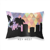 Key West Florida geometric skyline - Pillow | Lumbar / RebeccaPurple - Geometric Skyline