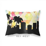 Key West Florida geometric skyline - Pillow | Lumbar / Yellow - Geometric Skyline