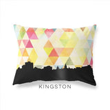 Kingston Jamaica geometric skyline - Pillow | Lumbar / Yellow - Geometric Skyline