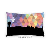 Knoxville Tennessee geometric skyline - Pillow | Lumbar / RebeccaPurple - Geometric Skyline