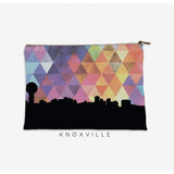 Knoxville Tennessee geometric skyline - Pouch | Small / RebeccaPurple - Geometric Skyline