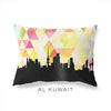 Kuwait City Kuwait geometric skyline - Pillow | Lumbar / Yellow - Geometric Skyline