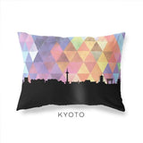Kyoto Japan geometric skyline - Pillow | Lumbar / RebeccaPurple - Geometric Skyline