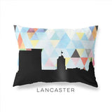 Lancaster Pennsylvania geometric skyline - Pillow | Lumbar / LightSkyBlue - Geometric Skyline