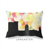 Lancaster Pennsylvania geometric skyline - Pillow | Lumbar / Yellow - Geometric Skyline