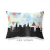 Las Vegas Nevada geometric skyline - Pillow | Lumbar / LightSkyBlue - Geometric Skyline