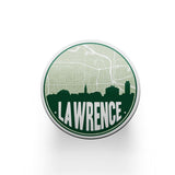 Lawrence Kansas map coaster set | sandstone coaster set in 5 colors - Set of 2 / Green - City Road Maps
