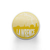 Lawrence Kansas map coaster set | sandstone coaster set in 5 colors - Set of 2 / Yellow - City Road Maps