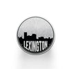 Lexington Kentucky map coaster set | sandstone coaster set in 5 colors - Set of 2 / Black - City Road Maps