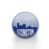 Lexington Kentucky map coaster set | sandstone coaster set in 5 colors - Set of 2 / Blue - City Road Maps