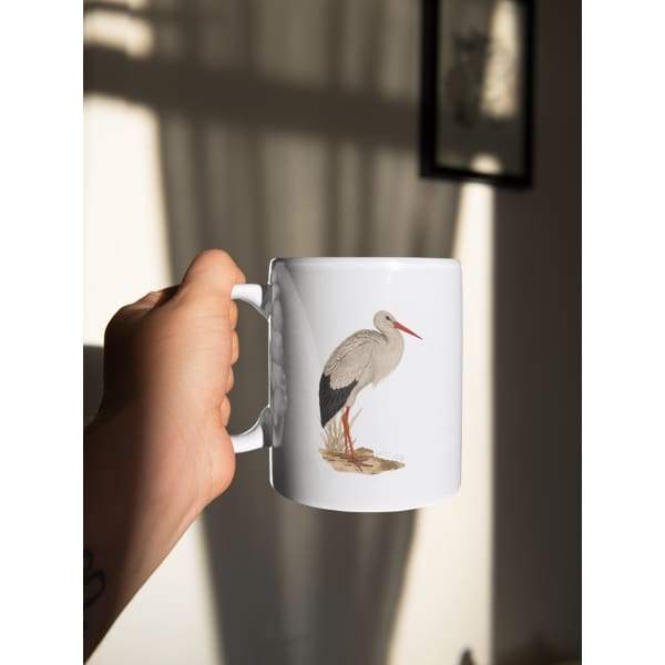 Lithuania national bird | White Stork - Mug | 11 oz - Birds