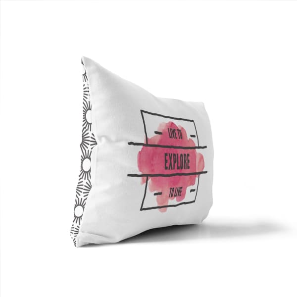 Live to Explore | Explore to Live - Pillow | Lumbar - Quotes