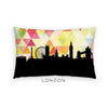 London England geometric skyline - Pillow | Lumbar / Yellow - Geometric Skyline