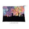 London England geometric skyline - Pouch | Small / RebeccaPurple - Geometric Skyline