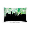 Los Angeles California geometric skyline - 5x7 Unframed Print / Green - Geometric Skyline