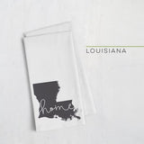 Louisiana ’home’ state silhouette - Tea Towel / Black - Home Silhouette
