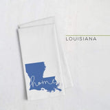 Louisiana ’home’ state silhouette - Tea Towel / Blue - Home Silhouette