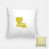 Louisiana State Song - Pillow | Square / Khaki - State Song