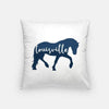 Louisiville Kentucky blue horse - Pillow | Square - City Symbols