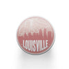 Louisville Kentucky map coaster set | sandstone coaster set in 5 colors - Set of 2 / Pink - City Road Maps
