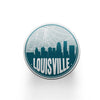 Louisville Kentucky map coaster set | sandstone coaster set in 5 colors - Set of 2 / Teal - City Road Maps