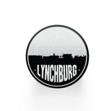 Lynchburg Tennessee skyline and city map design | in multiple colors - Coasters | Set of 2 / Black - City Road Maps