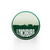 Lynchburg Tennessee skyline and city map design | in multiple colors - Coasters | Set of 2 / Green - City Road Maps