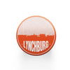 Lynchburg Tennessee skyline and city map design | in multiple colors - Coasters | Set of 2 / Orange - City Road Maps