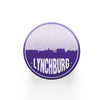 Lynchburg Tennessee skyline and city map design | in multiple colors - Coasters | Set of 2 / Purple - City Road Maps