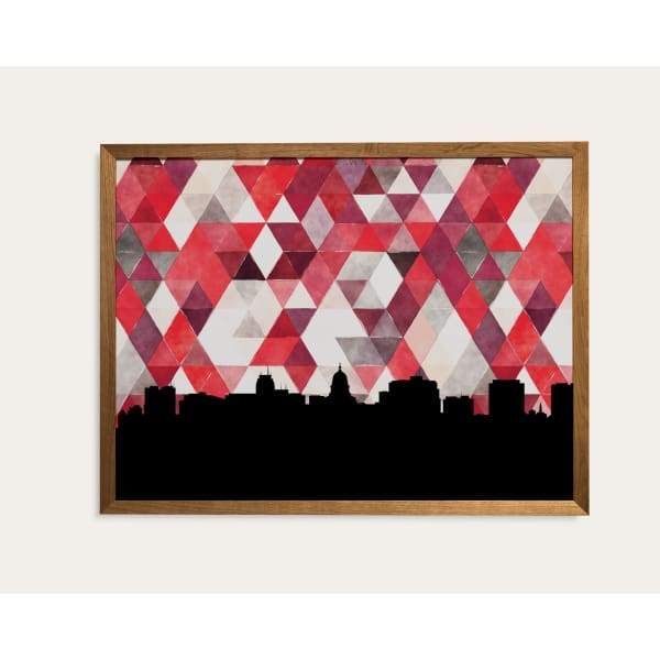 Madison Wisconsin geometric skyline - Geometric Skyline