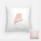Maine State Song - Pillow | Square / MistyRose - State Song