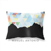 Manuel Antonio Costa Rica geometric skyline - Pillow | Lumbar / LightSkyBlue - Geometric Skyline