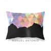 Manuel Antonio Costa Rica geometric skyline - Pillow | Lumbar / RebeccaPurple - Geometric Skyline