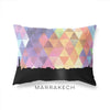 Marrakesh Morocco geometric skyline - Pillow | Lumbar / RebeccaPurple - Geometric Skyline