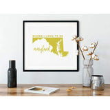 Maryland State Song - 5x7 Unframed Print / Khaki - State Song
