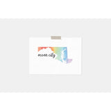 Maryland state watercolor - 5x7 Unframed Print / Rainbow - State Watercolor