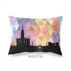 Mecca Saudi Arabia geometric skyline - Pillow | Lumbar / RebeccaPurple - Geometric Skyline