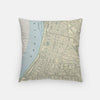 Memphis Tennessee city skyline with vintage Memphis map - City Map Skyline