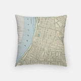 Memphis Tennessee city skyline with vintage Memphis map - City Map Skyline